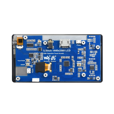 Сенсорный емкостной IPS LCD (C)-дисплей Raspberry Pi Waveshare, HDMI, 1440x2560 / 5.5”