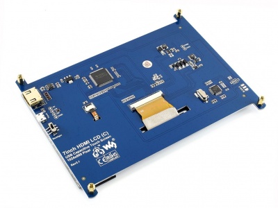 Сенсорный емкостной IPS LCD (C)-дисплей Raspberry Pi Waveshare, HDMI, 1024x600 / 7”