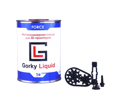 Фотополимерная смола Gorky Liquid "Force" 1 л, черная