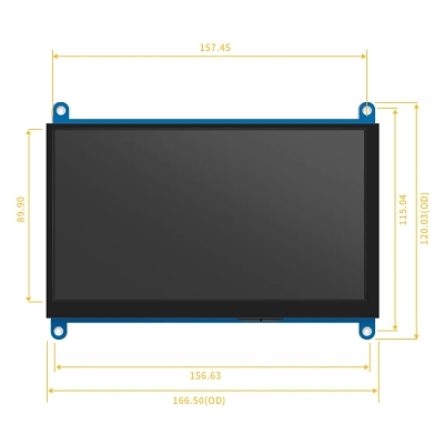 Сенсорный емкостной IPS дисплей, HDMI, 1024x600 / 7”, OKYSTAR