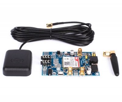 GSM/GPRS + GPS + Bluetooth Shield SIM808 с антенами