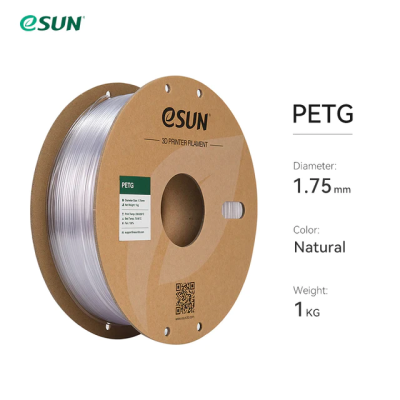 PETG пластик 1.75 eSUN натуральный прозрачный 1.0 кг
