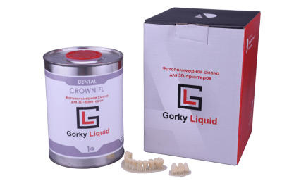 Фотополимерная смола Gorky Liquid "Dental Crown" A3 FL 1 л