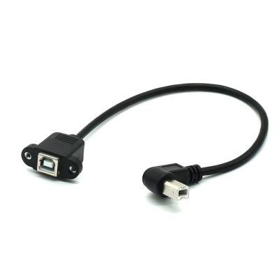Кабель-удлинитель (угловой) USB BM - USB BF с креплениями, 50 см