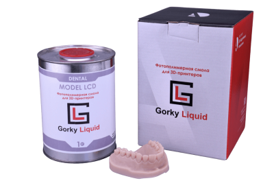 Фотополимерная смола Gorky Liquid "Dental Model" LCD/DLP 1 л, персиковый