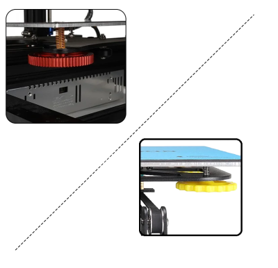 Комплект винтовых гаек платформы 3D-принтера (М3, красный, пластик)