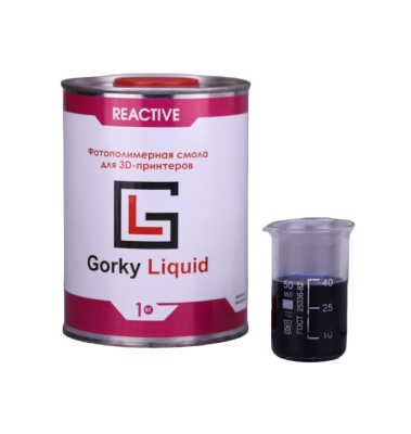 Фотополимерная смола Gorky Liquid "Reactive" 1 л, черная