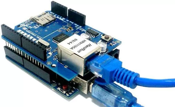 Подключение Ethernet модуля W к Arduino Uno/Nano: схема и программа